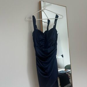 Elegant Navy Blue Dress